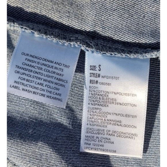 Wall Flower Women's Blue Denim Small Dreamer Fit Jacket Size Small - Picture 5 of 9
